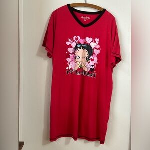 2X Betty Boop Sleep Shirt